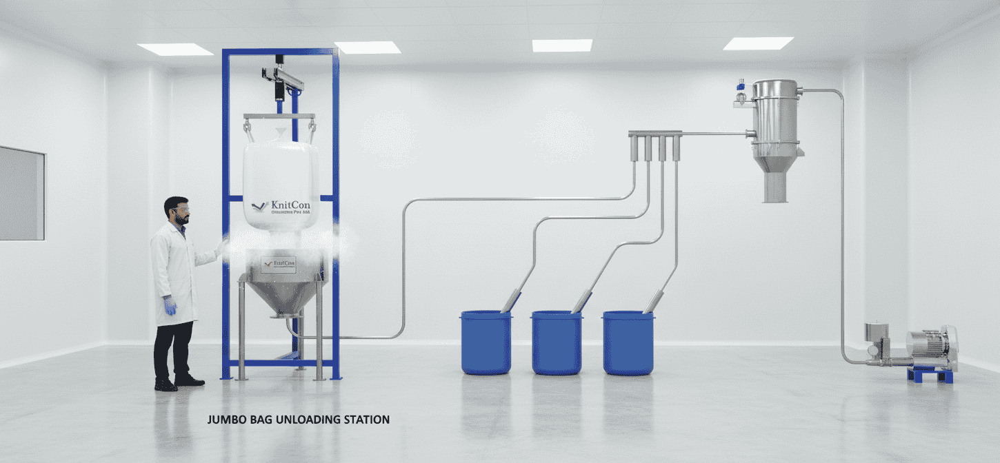 Dust-Free Vacuum Conveying of powder
