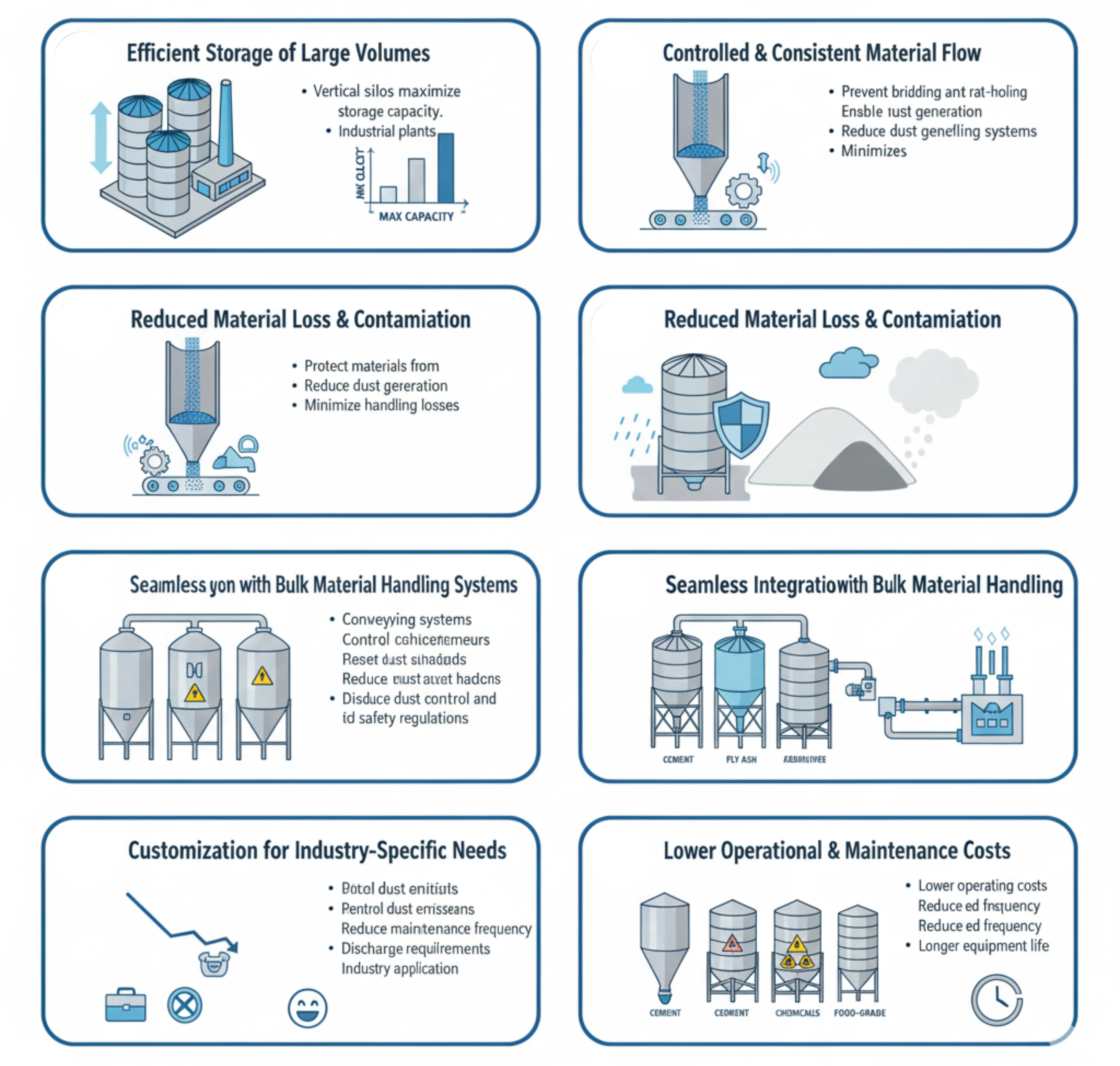 Why Silo Storage Systems Are Essential for Bulk Material Handling, Knitcon Solutions